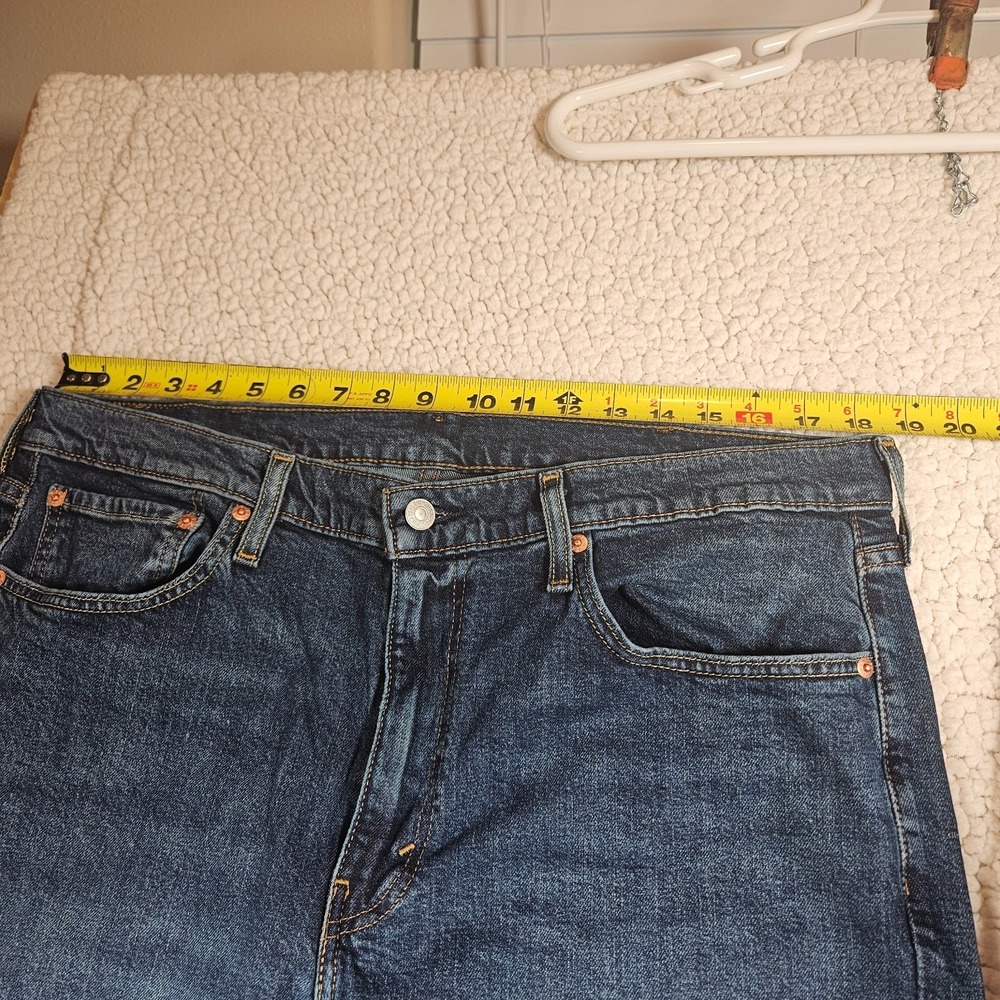 Mens Levis 514 Straight Fit Jeans Dark Wash Blue Denim 38x30 Lot of 2 - Picture 3 of 14